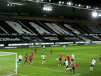 Derby County's players to stop...